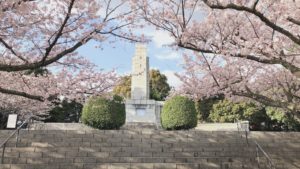 北九州花見スポット🌸足立山の忠霊塔がある公園