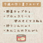 作り置きおかずは忙しい方にぴったり。一週間分のレシピを紹介３。
